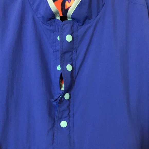 Chubbies Reversible 1/4 Zip Snap Fleece Nylon Pullover - Picture 6 of 13